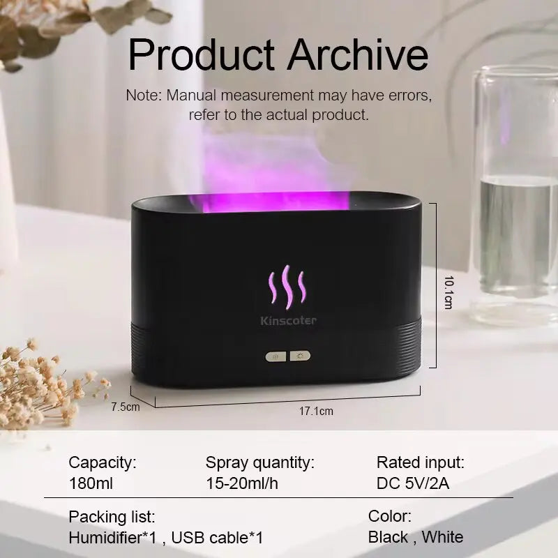 Electric Fireplace Diffuser Fire Flame Air