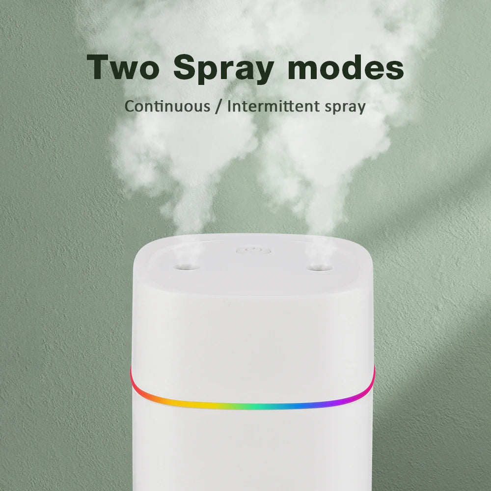 600ml Water Air Humidifier Fog Steam Spray Aroma Diffuser