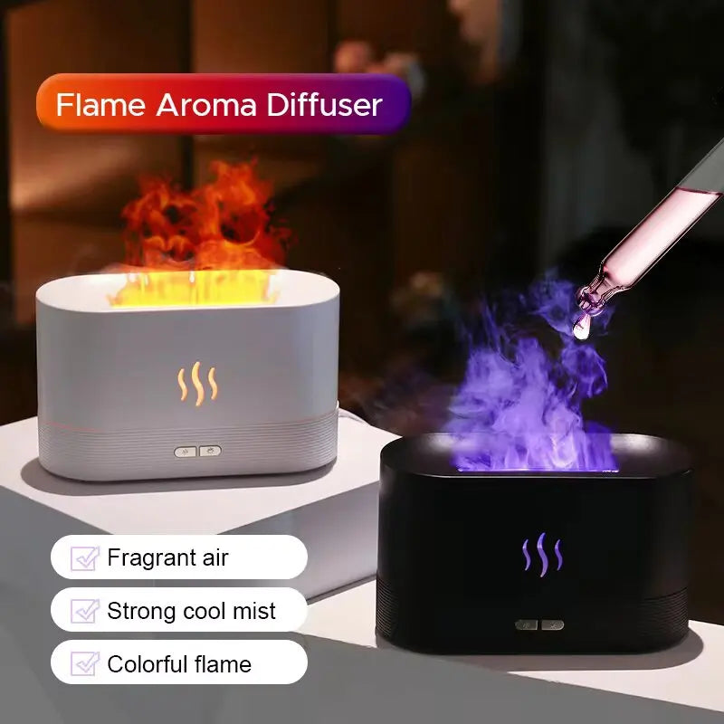 Electric Fireplace Diffuser Fire Flame Air