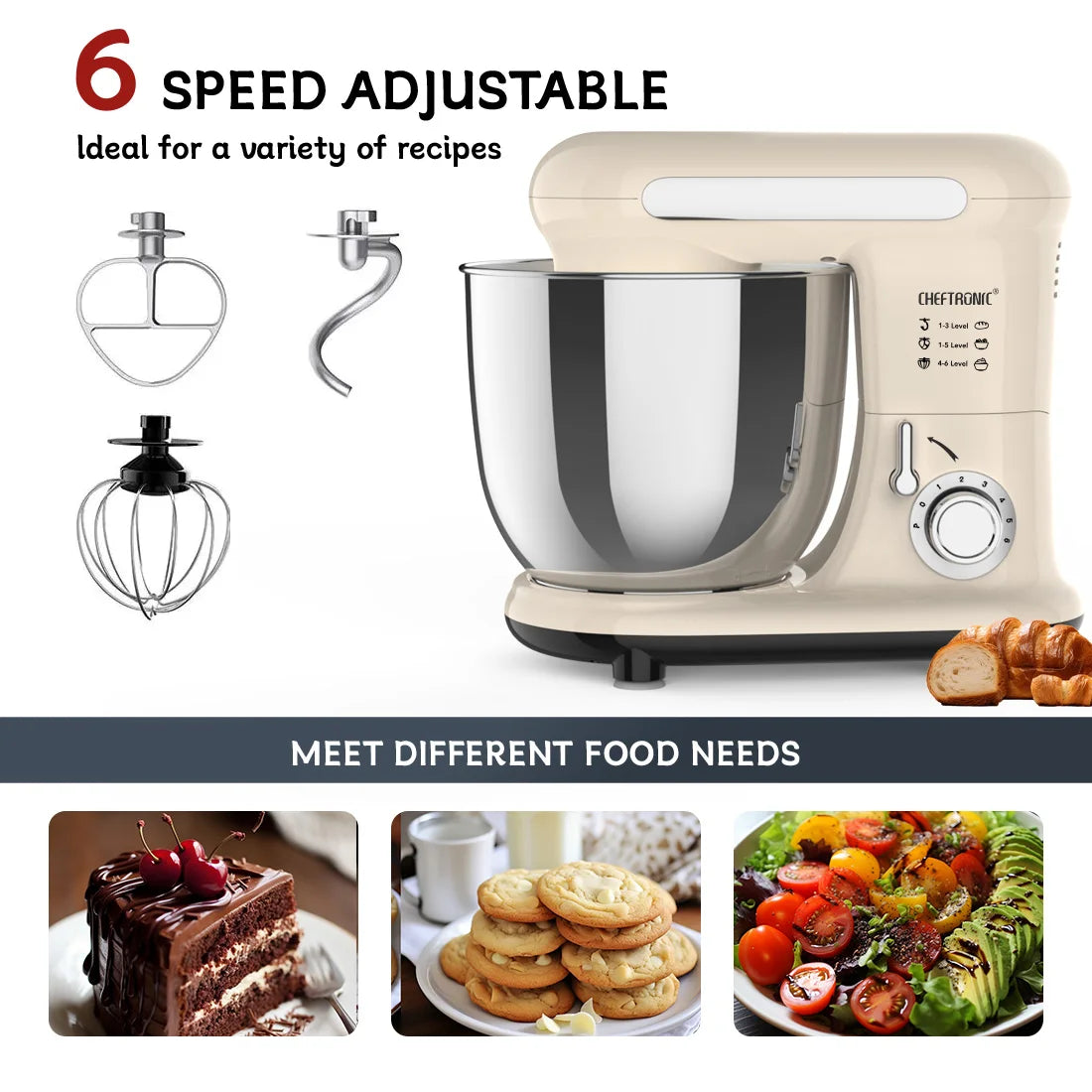 Tilt-head Kitchen Electric Dough Mixer