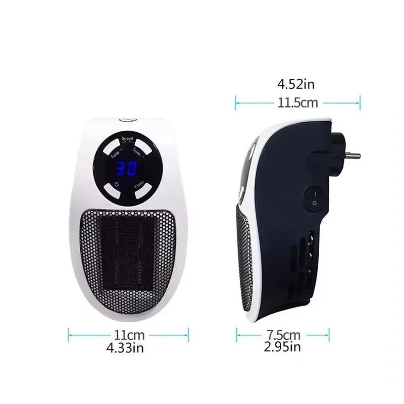 Heater Portable Electric Heater Plug-in Wall Mounted