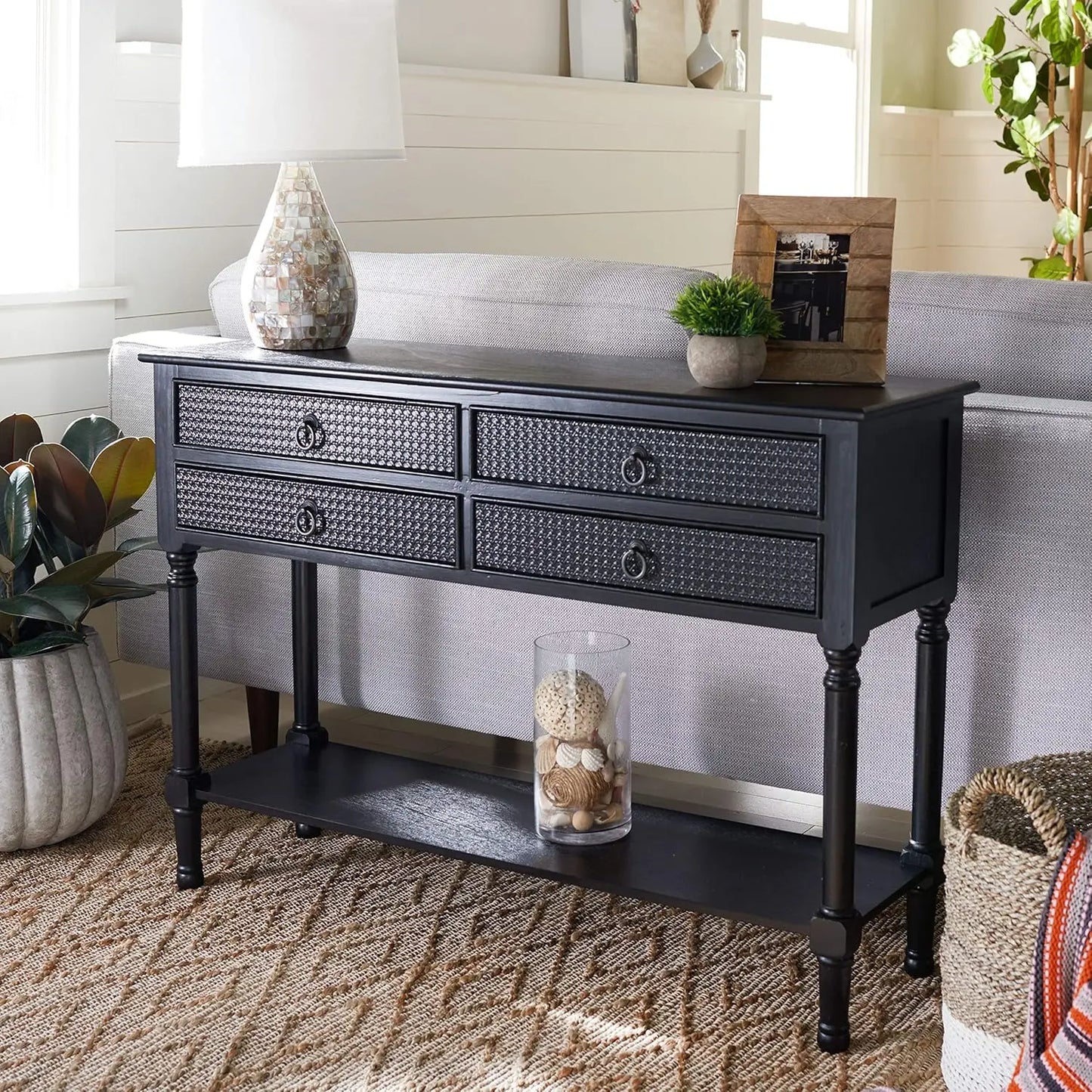 Wood Console Table