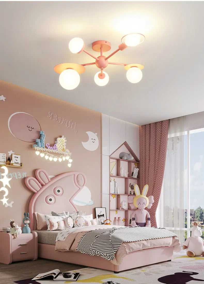 LED Blue Pink Ceiling Light