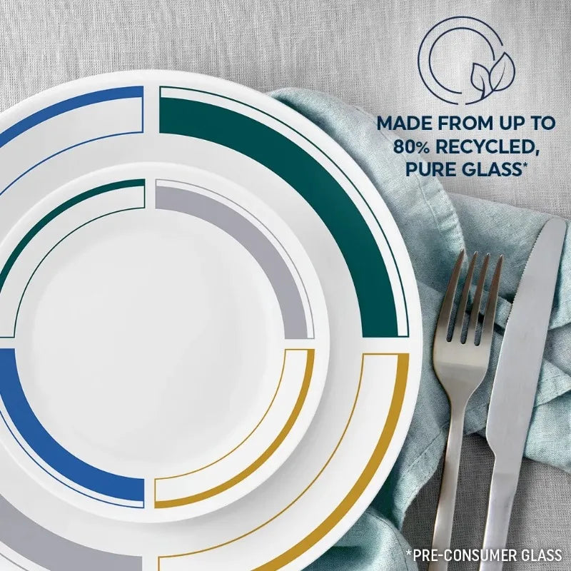 Color Block 12-pc Dinnerware Set