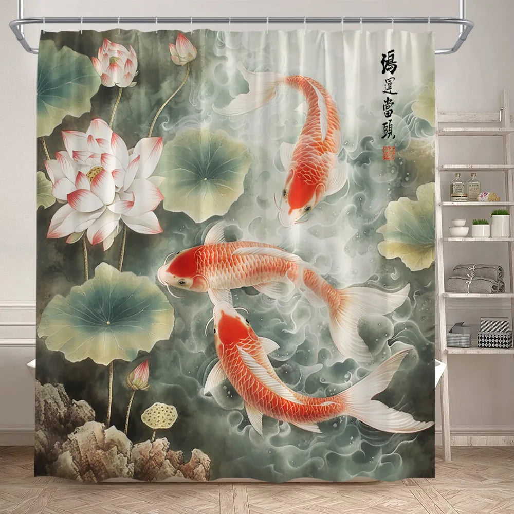 Lotus Shower Curtains