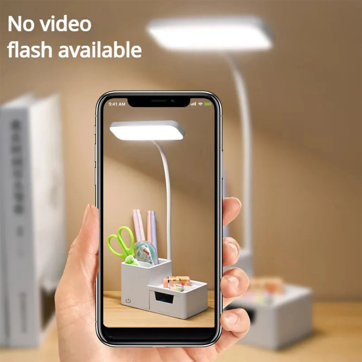 Reading Lamp Eye Protection With Pen Holder Bedside Lamp Book Night Light