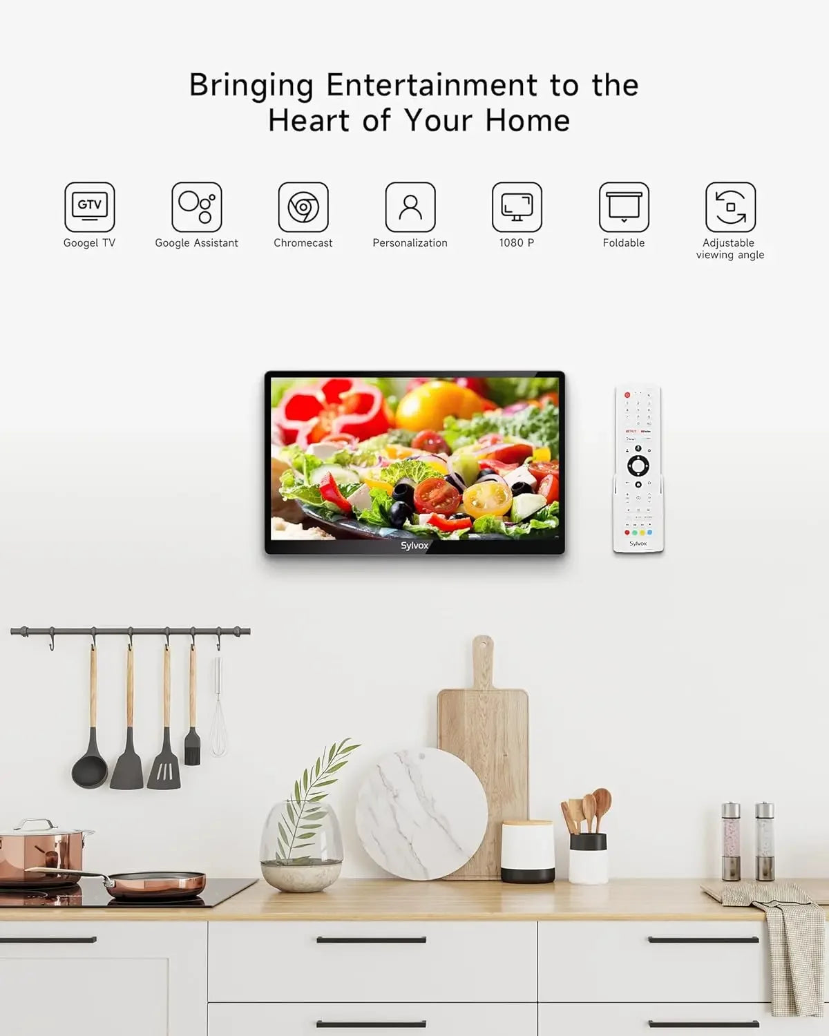 Full HD Under Kitchen Cabinet TV