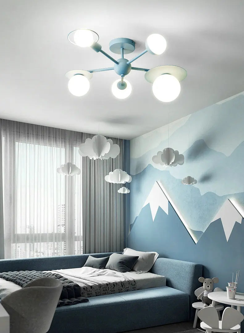 LED Blue Pink Ceiling Light