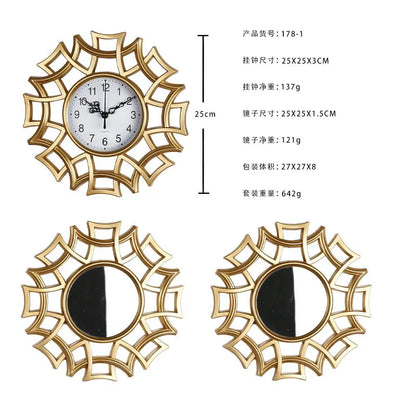 3 Pcs European Elegant Luxury Clock