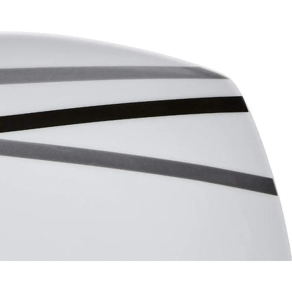 18 Piece Kitchen Dinnerware Set - Square Plates, Bowls