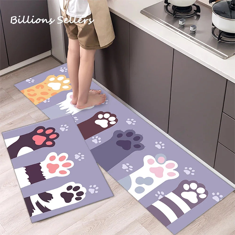 Long Kitchen Carpet for Floor Home Entrance Doormat Bedroom Living Room Decor Bedside Rug Hallway Balcony Bathroom Anti-Slip Mat