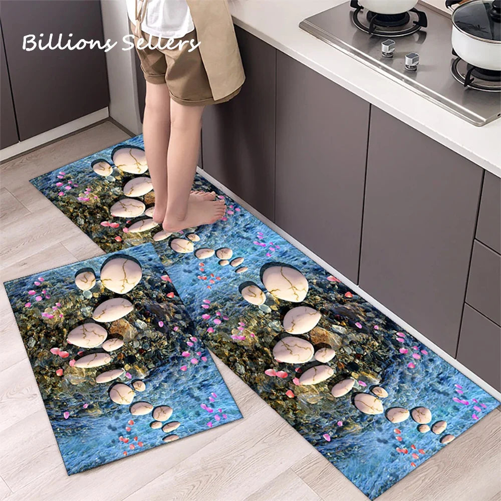 Long Kitchen Carpet for Floor Home Entrance Doormat Bedroom Living Room Decor Bedside Rug Hallway Balcony Bathroom Anti-Slip Mat