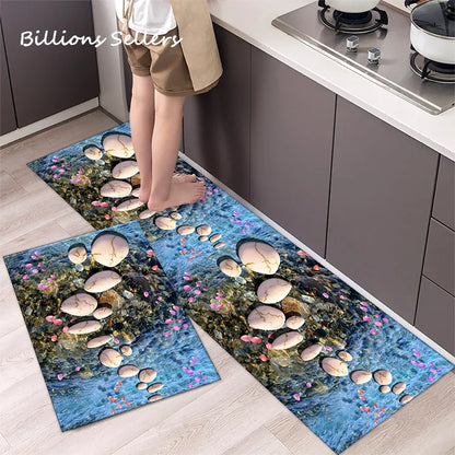Long Kitchen Carpet for Floor Home Entrance Doormat Bedroom Living Room Decor Bedside Rug Hallway Balcony Bathroom Anti-Slip Mat