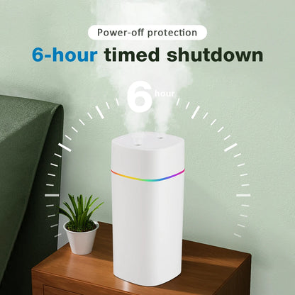 600ml Water Air Humidifier Fog Steam Spray Aroma Diffuser