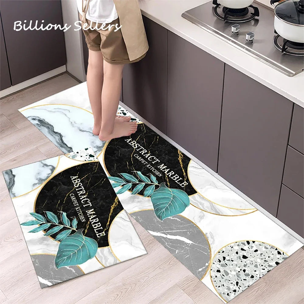 Long Kitchen Carpet for Floor Home Entrance Doormat Bedroom Living Room Decor Bedside Rug Hallway Balcony Bathroom Anti-Slip Mat