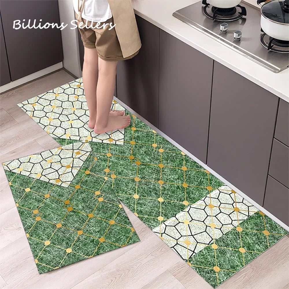 Long Kitchen Carpet for Floor Home Entrance Doormat Bedroom Living Room Decor Bedside Rug Hallway Balcony Bathroom Anti-Slip Mat