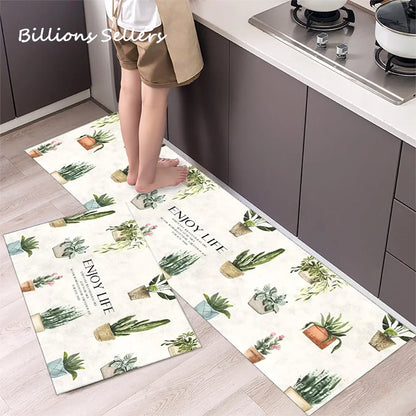 Long Kitchen Carpet for Floor Home Entrance Doormat Bedroom Living Room Decor Bedside Rug Hallway Balcony Bathroom Anti-Slip Mat