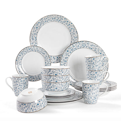 20 Pieces Ceramic Dinnerware Set