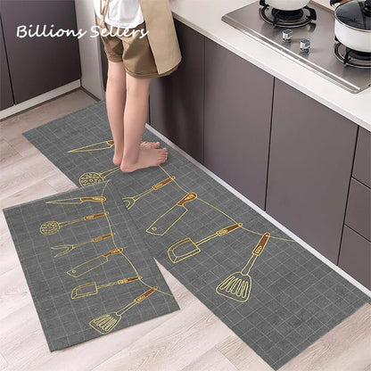 Long Kitchen Carpet for Floor Home Entrance Doormat Bedroom Living Room Decor Bedside Rug Hallway Balcony Bathroom Anti-Slip Mat