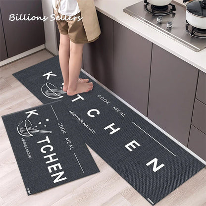 Long Kitchen Carpet for Floor Home Entrance Doormat Bedroom Living Room Decor Bedside Rug Hallway Balcony Bathroom Anti-Slip Mat