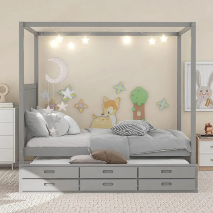 Platform Bed With Twin Trundle