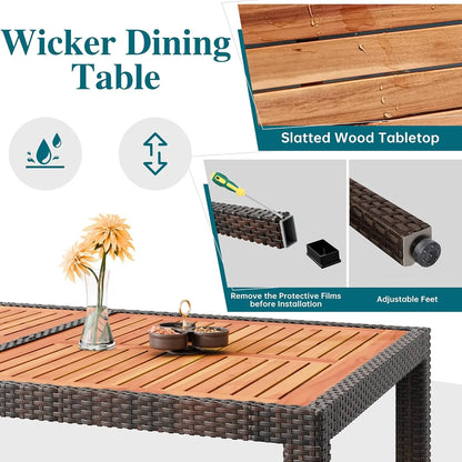 Wicker Patio Conversation Set