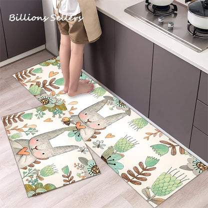Long Kitchen Carpet for Floor Home Entrance Doormat Bedroom Living Room Decor Bedside Rug Hallway Balcony Bathroom Anti-Slip Mat