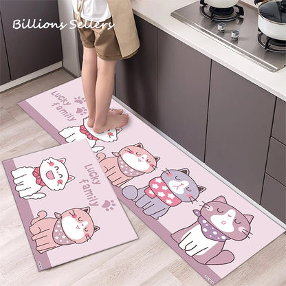 Long Kitchen Carpet for Floor Home Entrance Doormat Bedroom Living Room Decor Bedside Rug Hallway Balcony Bathroom Anti-Slip Mat