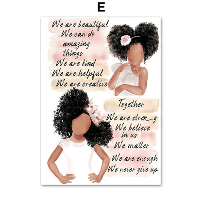 Black Cute Girl Ballet Castle Crown Wall Art Canvas Painting Nordic Posters And Prints Wall Pictures Baby Kids Room Decor