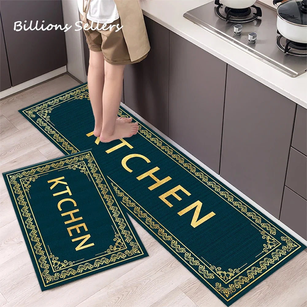 Long Kitchen Carpet for Floor Home Entrance Doormat Bedroom Living Room Decor Bedside Rug Hallway Balcony Bathroom Anti-Slip Mat
