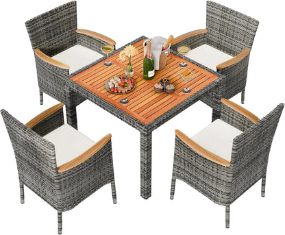 Wicker Patio Conversation Set