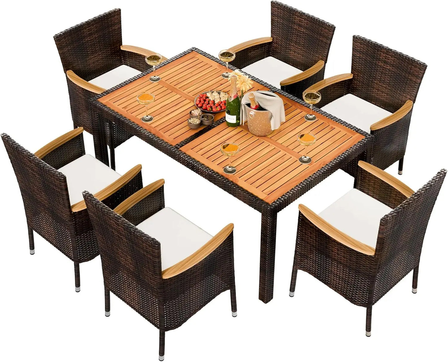 Wicker Patio Conversation Set