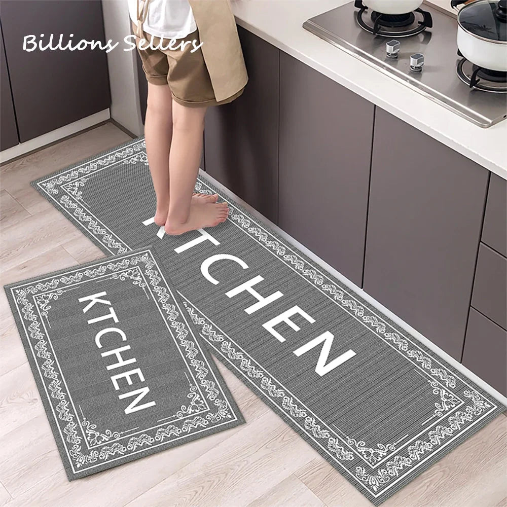 Long Kitchen Carpet for Floor Home Entrance Doormat Bedroom Living Room Decor Bedside Rug Hallway Balcony Bathroom Anti-Slip Mat