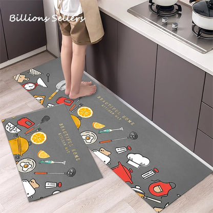 Long Kitchen Carpet for Floor Home Entrance Doormat Bedroom Living Room Decor Bedside Rug Hallway Balcony Bathroom Anti-Slip Mat