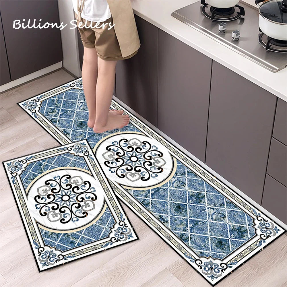 Long Kitchen Carpet for Floor Home Entrance Doormat Bedroom Living Room Decor Bedside Rug Hallway Balcony Bathroom Anti-Slip Mat
