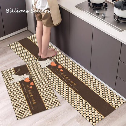 Long Kitchen Carpet for Floor Home Entrance Doormat Bedroom Living Room Decor Bedside Rug Hallway Balcony Bathroom Anti-Slip Mat