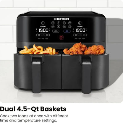 6 Quart Dual Basket Air Fryer -